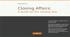 Desktop Screenshot of closingaffairs.com